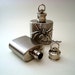 Silver Vessel Pendant, Stainless Steel Flask Of 1 Oz, Unique Necklace Supply, Poison Container, Liquid Locket