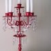Chic Couture 6 Arm Hot Pink Candelabra ONLY 1