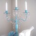 Spring Collection Aqua 3 Candle Candelabra