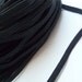 5Yards 4mm..5/32".. Elastic in Black..For Stationary, Accessories, Jewelry, Stationary