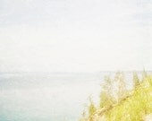 Beach photography beach photograph nautical wall art lake michigan fine art light blue mustard yellow boho chic nature photo 8x10