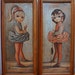 Vintage Maio Big Eyed Girl Paintings