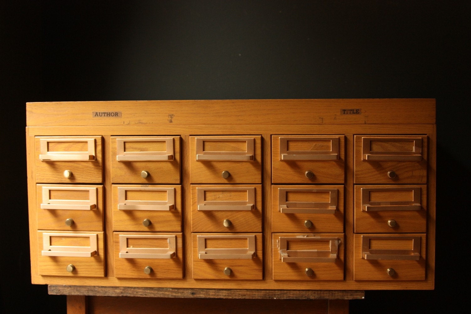 Vintage Multi Drawer Library Card Cabinet