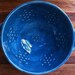 Weddell Sea Blue Ceramic Berry Bowl/Colander