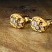 Steampunk Cufflinks Vintage Hamilton Striped Luxury Gold Watch Movement Mens Gear Cuff Links by Steampunk Vintage Design