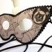 Black Cat & Spider Web Halloween Masquerade Mask