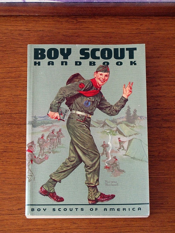 Boy Scout Handbook from 1960 with Norman Rockwell by modapple