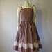 70s does 50s PRAIRIE SUNDRESS in calico cotton size small
