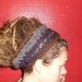 Brown Purple and Grey Wool Headband