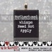 MOTHERHOOD WHIMPS NEED NOT APPLY handmade scrabble tile pendant by Wickedly Mod Pendants