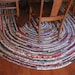 Rag Rug Eight Foot Oval Hand Crocheted
