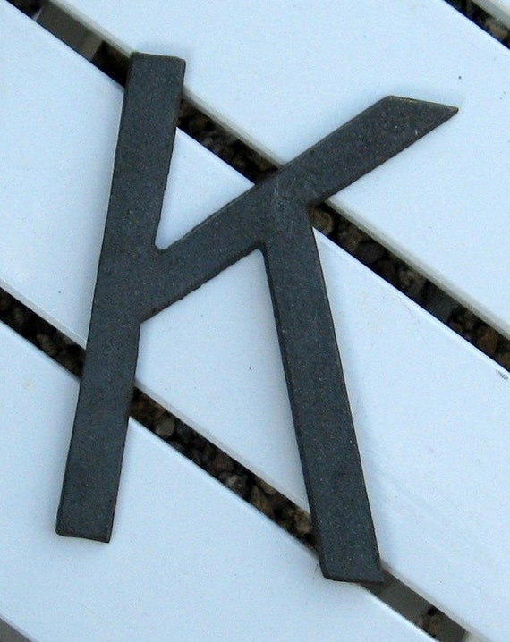 Items similar to Industrial Metal Letter K on Etsy