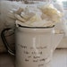 Vintage Enamelware Pot - Pitcher - Jane Austen