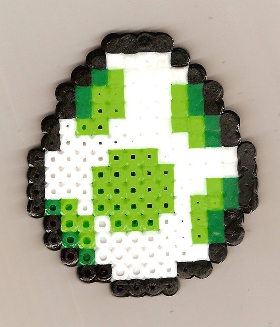 hama beads egg yoshi Perler Items Egg Green to Ship Ready  Yoshi to similar