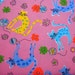 Mod Cats on Pink Fabric - Wide Yardage