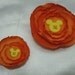 Orange Hair Clip Set for Child and Doll American Girl Flower Mickey Mouse