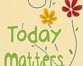 Items similar to Inspiring art positive words wall art today matters