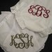 Pair of 2 Custom Monogrammed Diaper Covers Bloomers Size 0-6 Mth Diaper Cover