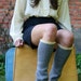 Cashmere Legwarmers - Cadet Blue\/ Fog Grey- Adventuresofjr