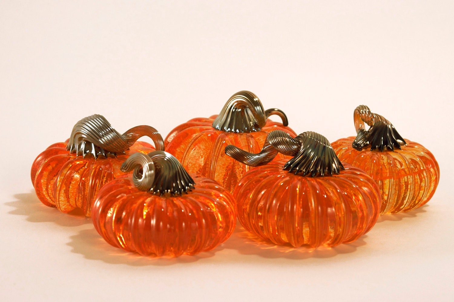 Mini Glass Pumpkins