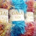 Yarn Lot Destash Gala Secret Flok Fantasy Specialty Novelty Art Faux Fur Yarn Four Balls One of Each Color - PRICE REDUCED