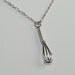 Sterling Silver Whisk Necklace
