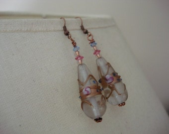 Venetian Lampwork Bead Earrings