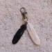 Bone and Horn carved keychain