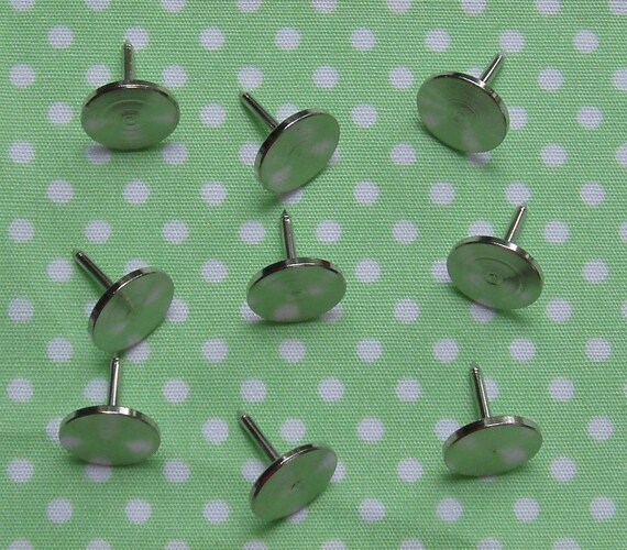 SALE 50 Thumb Tacks FOR FABRIC COVERED BUTTON PUSH PINS 10mm