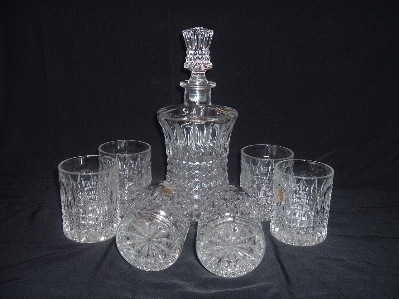 Nachtmann crystal decanter with 6 glasses