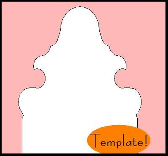 Items similar to Girl's Princess Headboard Template Twin, Full, and