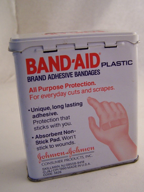 Vintage Metal Bandaid Box