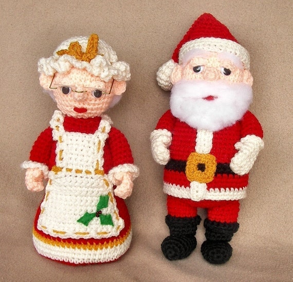 Items similar to Santa and Mrs Claus Crochet Pattern on Etsy