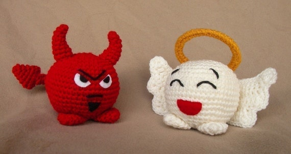 Angel and Devil Chubbies -  Crochet Pattern