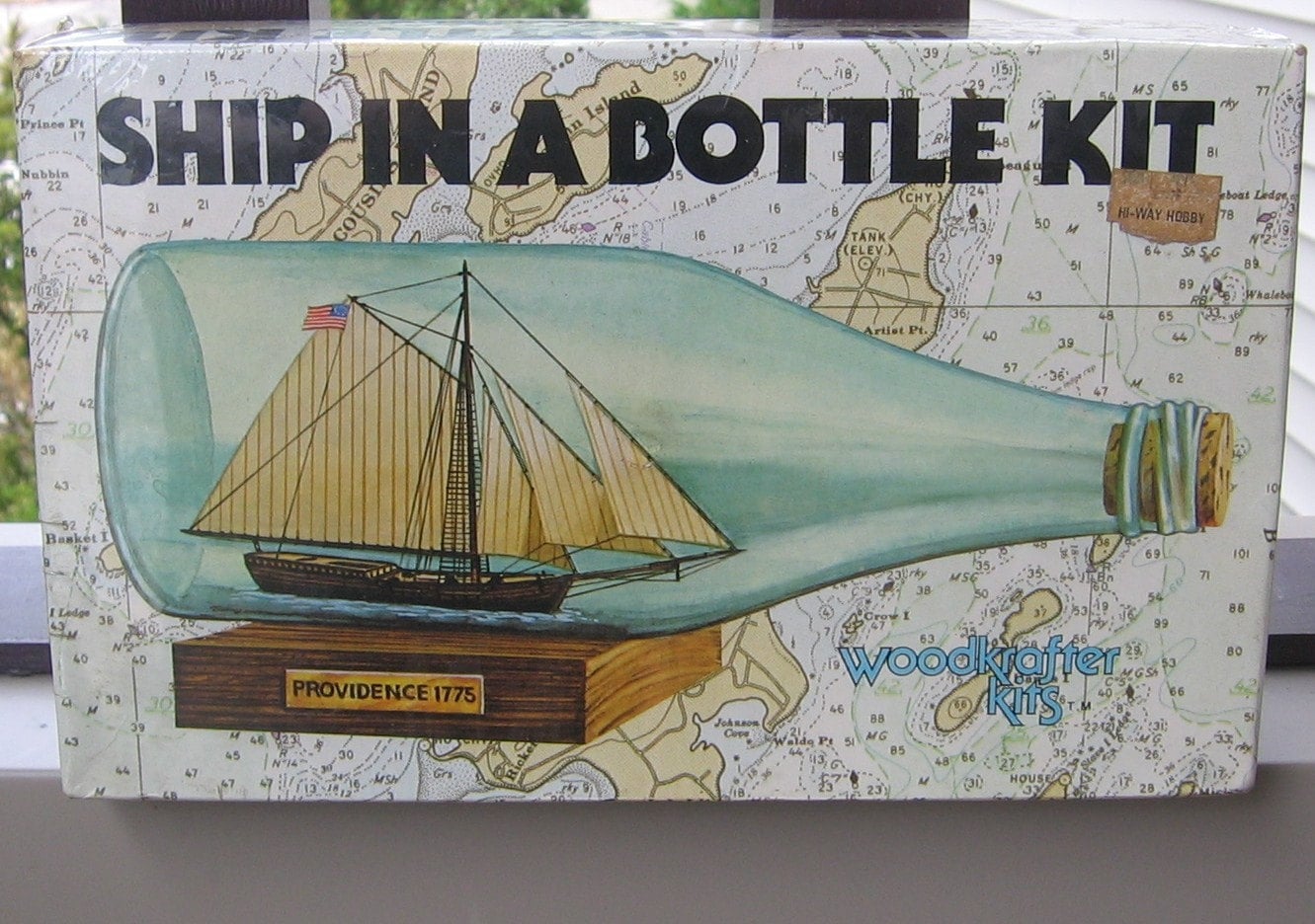 1980 ship in a bottle kit from woodkrafter kits factory