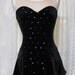 Fully Lined Black Velvet Sportswear Dress - Adult Small