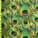 Peacock Print Stretch Lycra Fabric