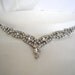 10% Off 1950's Vintage Rhinestone Bridal Wedding Necklace - Liz