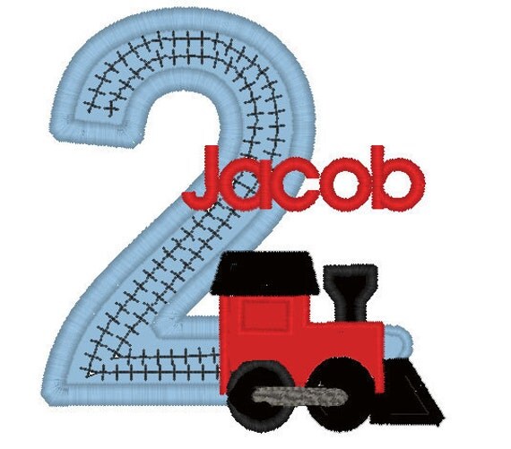 GreatStitch Train Birthday Shirt 1st Birthday 2nd Birthday 3rd Birthday Boy Il_570xn