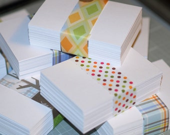 ATC / ACEO Blanks (100 Cards) Bright White Cardstock Poly Sleeves Acid Free Archival Smooth Texture Artist Supply Art Cards Blank Cards