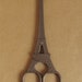 Vintage Antique Style Eiffel Tower Scissors