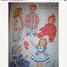 ON SALE- 1960 UNCUT McCalls 2412, Sewing Pattern for Dolls Wardrobe, Tiny Tears, Baby Toodles, Walking Toodles, Sweet Sue Girl Doll, Dydee,