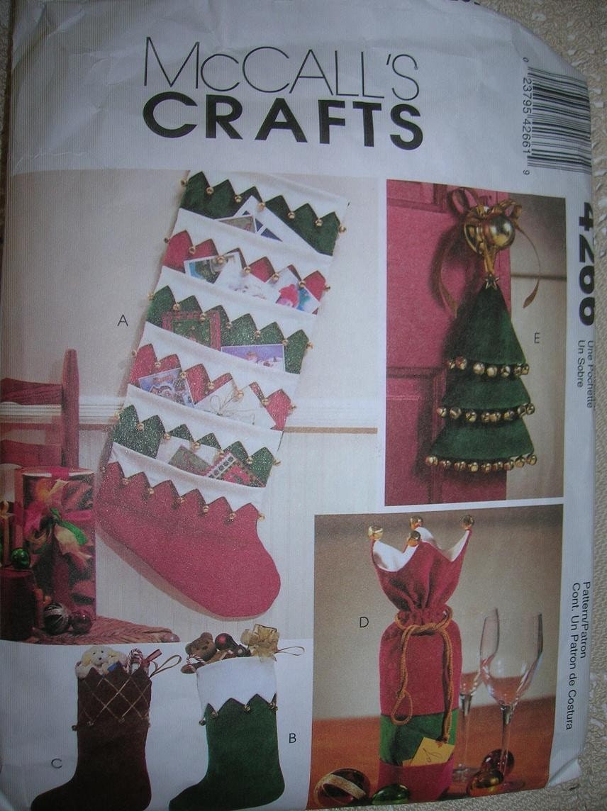 mccalls crafts 4266 christmas crafts card holder by mccalls crafts 4266 christmas crafts card holder by