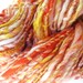 Silk Handspun Yarn Tangerine Goldfish Orange Merino 94yards