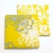 Coasters Spider Mum and Paisley in Yellow