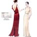 Vogue 2241 Vintage Model 1930's Art Deco Evening Dress with Open Back and Godets Sewing Pattern--Bust 36--UNCUT