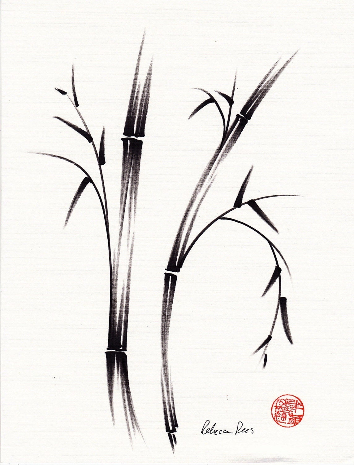 morning original zen brush pen sumi e wash by beccasplace morning original zen brush pen sumi e wash by beccasplace