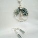 Free Ship Tree of Life Black Diamond Farfalle Glass Necklace Pendant