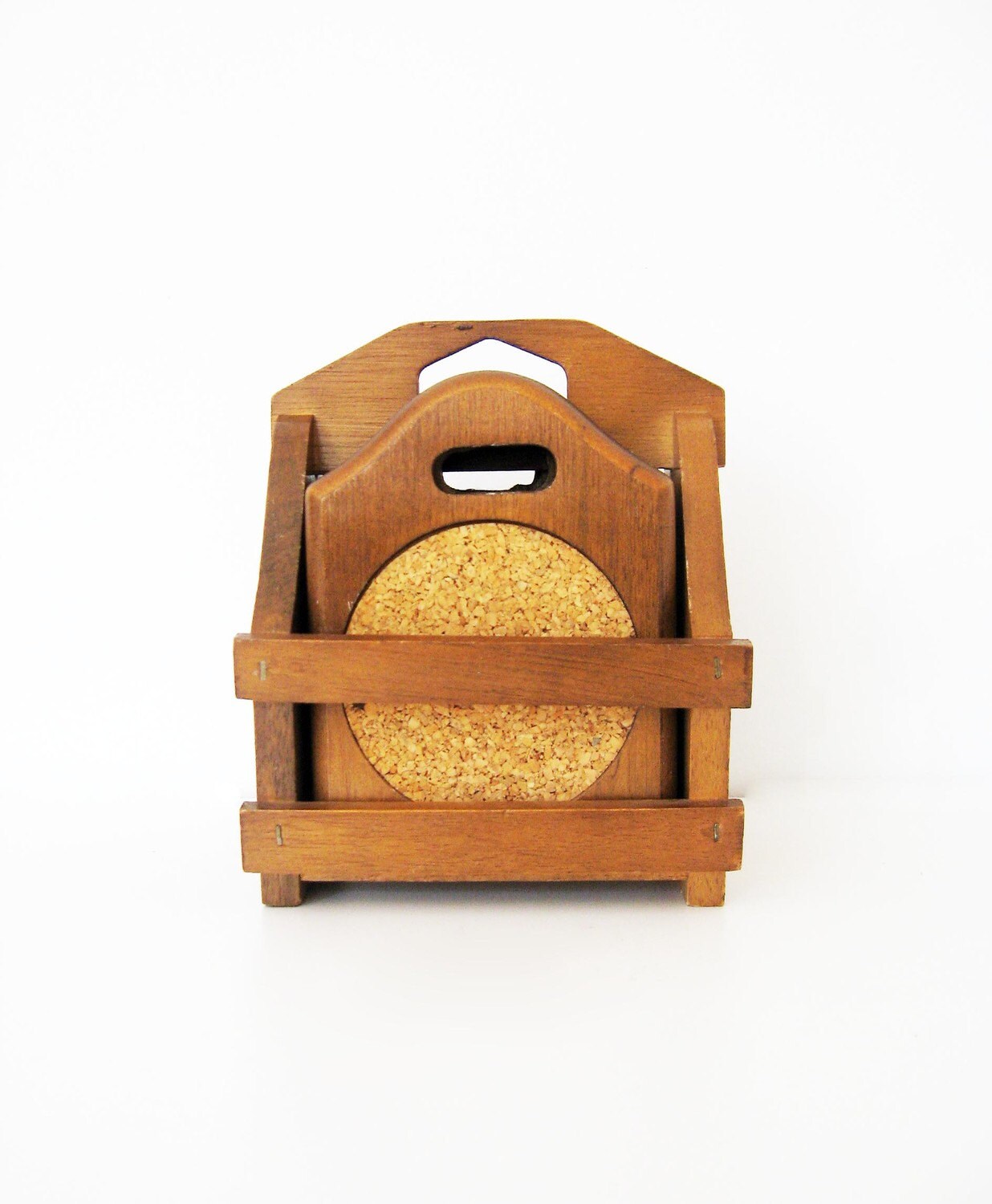 Vintage Wood and Cork Coasters