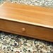 Handmade Wood Computer Monitor Stand and Desk Top Organizer with Drawer in Cherry